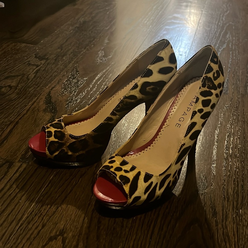 Rampage Cheetah Print Stilettos